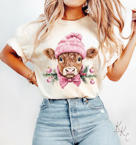 Pink Highland Cow